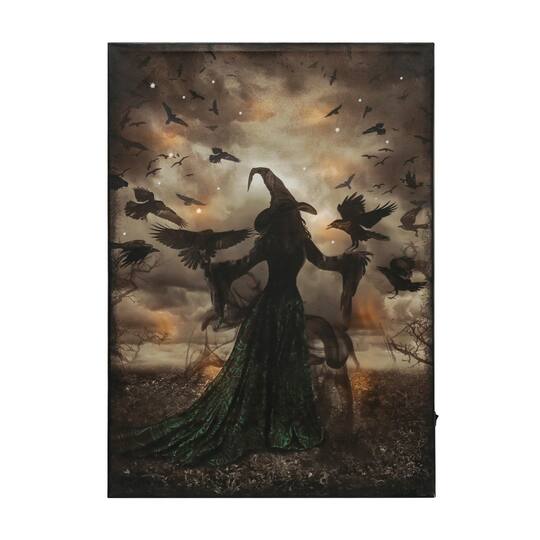 Light Up Witch with Birds Halloween Wall Art by Ashland&#xAE;